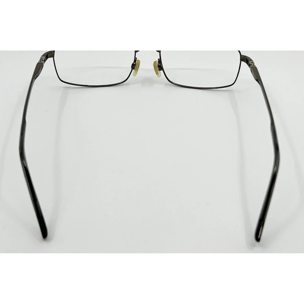 EasyTwist Eyeglass Frames Mens Brown MET875 Metal Rectangular 56-18-145